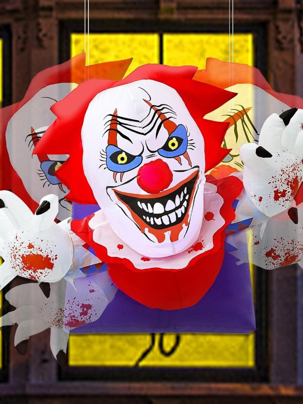 4.1FT L Halloween Inflatable Clown Decoration
